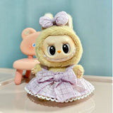 Clothing] Labubu Clothes with PVC Face Pendant, Labubu Sitting Party Series Doll Clothing