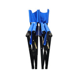 Folding Chair Wooden Director Chair Canvas Folding Chair Folding Chair 2pcs/set populus + Canvas (Color : Blue) - V.I.P Digital Presence