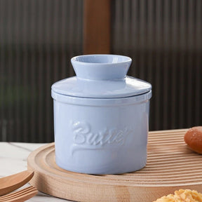Ceramic yellow oil tank relief red butter storage tank cheese butter dish with lid set - V.I.P Digital Presence