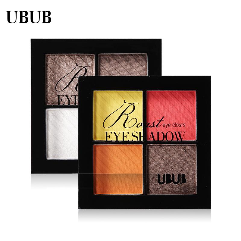 UBUB 4 Colors Eyeshadow Shimmer Natural Eyeshadow  Matte Nude Metallic Earth Color Eye Shadow Beauty Makeup Palette - V.I.P Digital Presence