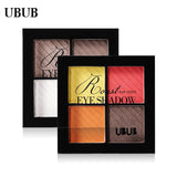 UBUB 4 Colors Eyeshadow Shimmer Natural Eyeshadow  Matte Nude Metallic Earth Color Eye Shadow Beauty Makeup Palette - V.I.P Digital Presence
