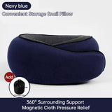 Travel Neck Pillow Memory Foam U-shaped Pillow Snail Style Travel Neck Support Portable Adjustable Soft Noon Break Sleep Pillows - V.I.P Digital Presence