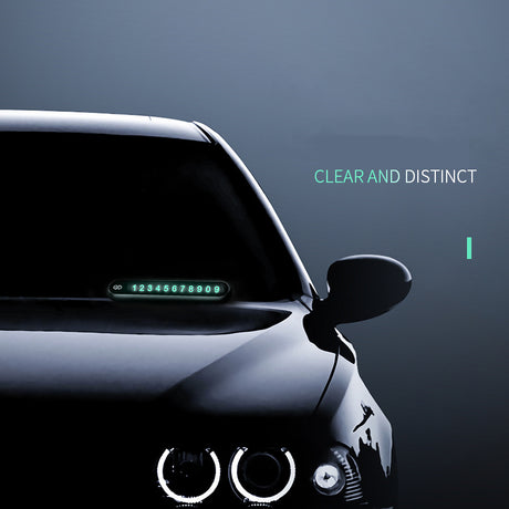 Parking Plate Button-Type Parking Number Plate Aluminum Alloy Temporary Parking Card Original Gift Moving License Plate - V.I.P Digital Presence