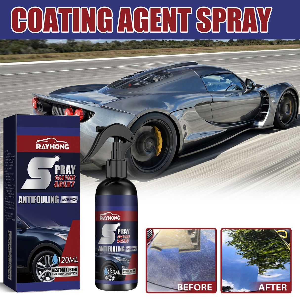 Coating Agent Spray, Maintenance Paint Decontamination Blackening Brightening Automotive Coating Nano Coating Spray - V.I.P Digital Presence