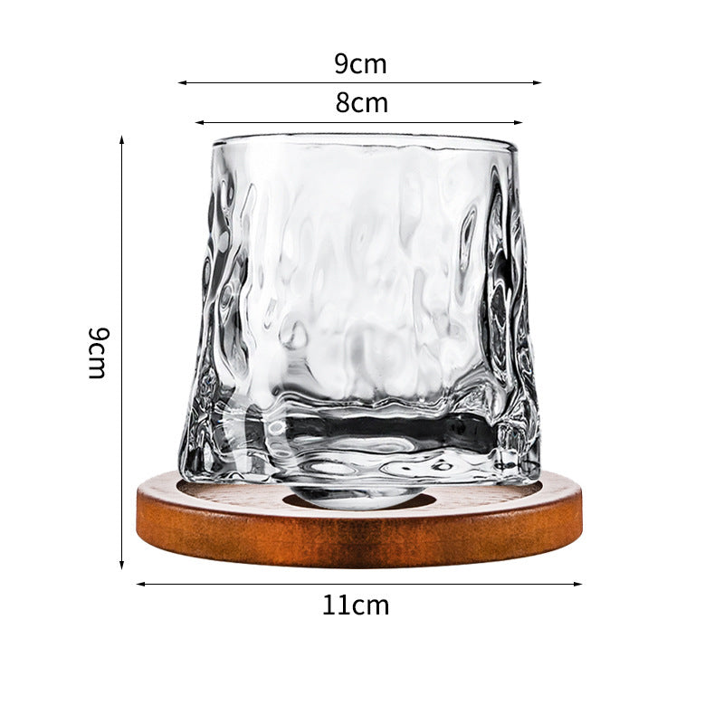 Hand drawn rotating glass cups multiple multi-purpose whiskey glasses rotating glass cups - V.I.P Digital Presence