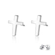 S925 sterling silver earrings fashionable earrings for women smooth cross earrings - V.I.P Digital Presence