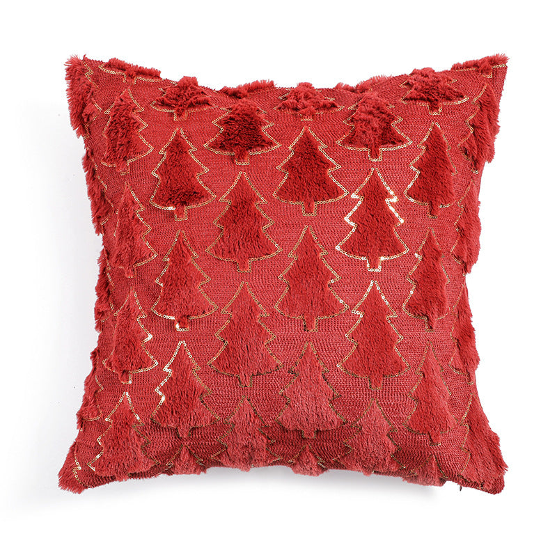 pillow bedroom headboard cushion Christmas tree romantic plush pillowcase ﻿ - V.I.P Digital Presence