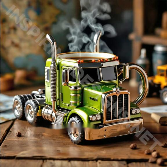 Semi Truck Coffee Mugs Handmade Home Semi Truck Coffee Cup Mugs - V.I.P Digital Presence