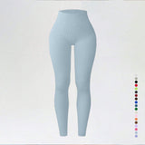 Threaded autumn and winter yoga pants seamless fitness pants high waisted sports yoga clothes leggings - V.I.P Digital Presence