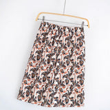 Elegant Strapless Top with Floral Print and Wide-Leg Pants Set - V.I.P Digital Presence