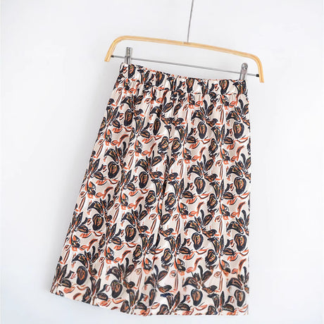 Elegant Strapless Top with Floral Print and Wide-Leg Pants Set - V.I.P Digital Presence
