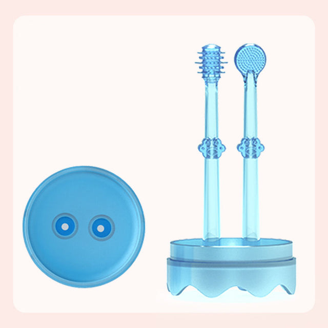 Baby Toothbrush Tongue Coating Baby Teeth Deciduous Teeth Silicone Newborn Early Brush - V.I.P Digital Presence