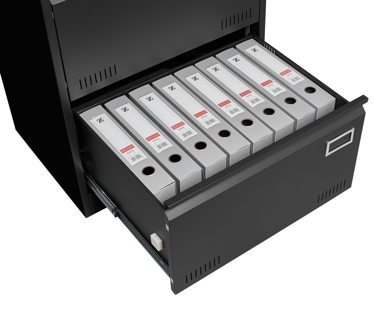 Filing Cabinet Lateral File Cabinet 3 Drawer Blcak Locking Metal File Cabinets Three Drawer - V.I.P Digital Presence