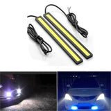 4/2Pcs 17CM Universal Car COB LED Strip Car Running Fog Lamp Driving Strip Light Waterproof 10-16V Flexible Led Strip Accessorie - V.I.P Digital Presence