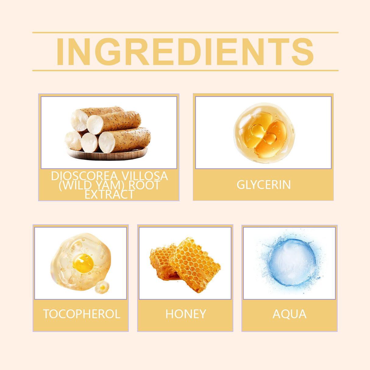 Crema hidratante de miel que alivia la piel seca y nutre la delicada elasticidad de la piel.