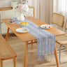 Hand - woven cotton and linen table flag with hollow tassels, suitable for household and rural dining tables - V.I.P Digital Presence