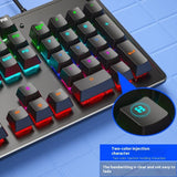 Cracked K880 Hot Swappable Mechanical Keyboard, Esports Game, Green Axis Office Computer Keyboard, Wired Mechanical Keyboard - V.I.P Digital Presence