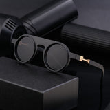 New European and American fashion round frame sunglasses for men, personalized and high-end sunglasses for men - V.I.P Digital Presence