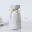 European-style creative ribbon ceramic vase dining room table dry flower arrangement table top decoration at home - V.I.P Digital Presence