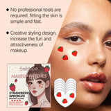 Strawberry Makeup Patch Pie Eye Makeup Patch Face Embellishment Patch Face Embellishment Strawberry Sticker - V.I.P Digital Presence