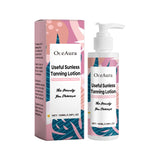 Loción bronceadora de verano para exteriores, suave, hidratante, refrescante y reparadora, gel para piel bronceada con efecto trigo.
