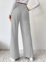 Ribbed High Waist Pants - V.I.P Digital Presence