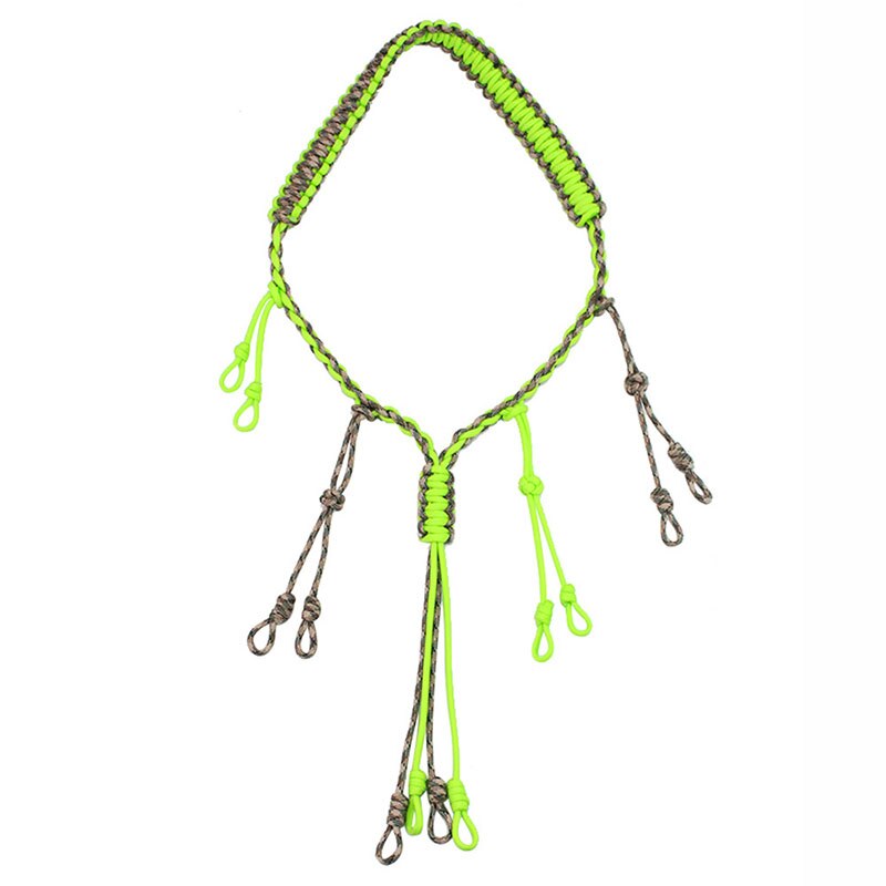 Hunting Decoy Rope Hunting Duck Call Lanyard Cord Hunter Game Whistle Lanyard Hunting Decoy Rope with 12 Adjustable Loops Rings - V.I.P Digital Presence