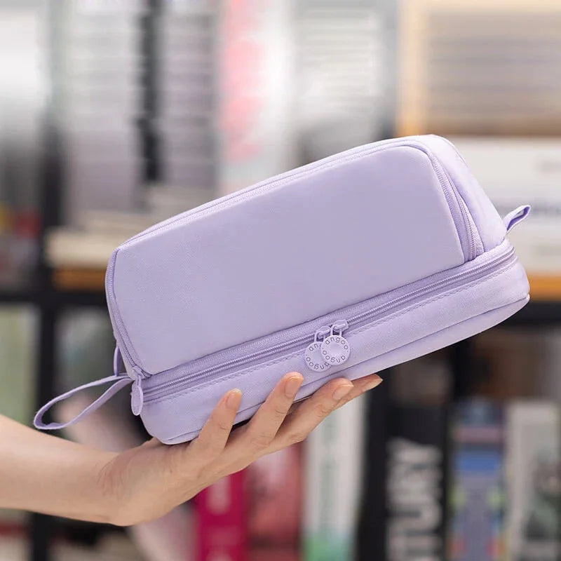 Student essential learning supplies multifunctional large capacity stationery bag pencil case - V.I.P Digital Presence