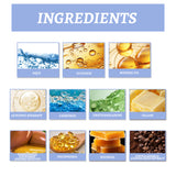 Crema para ojos con mantequilla de café y pasto que nutre, suaviza, reafirma y absorbe suavemente la piel de los ojos.