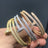 Precision Thick Plating Head and Tail Diamond Fashion Three-Circle Full Diamond Couple Bracelet - V.I.P Digital Presence