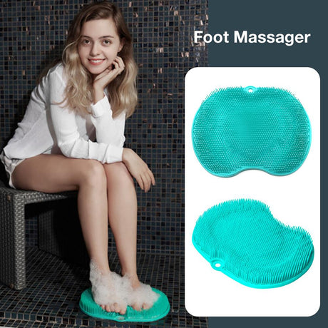 Pregnant Women Without Bend Over Shower Foot Massager Scrubber Cleaner Washing Massage Tools Pad Mat Elderly Feet Cleaning Brush - V.I.P Digital Presence