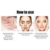 Parche facial suavizante y antiarrugas, aclara las líneas finas de los ojos y tensa las líneas de la cabeza.