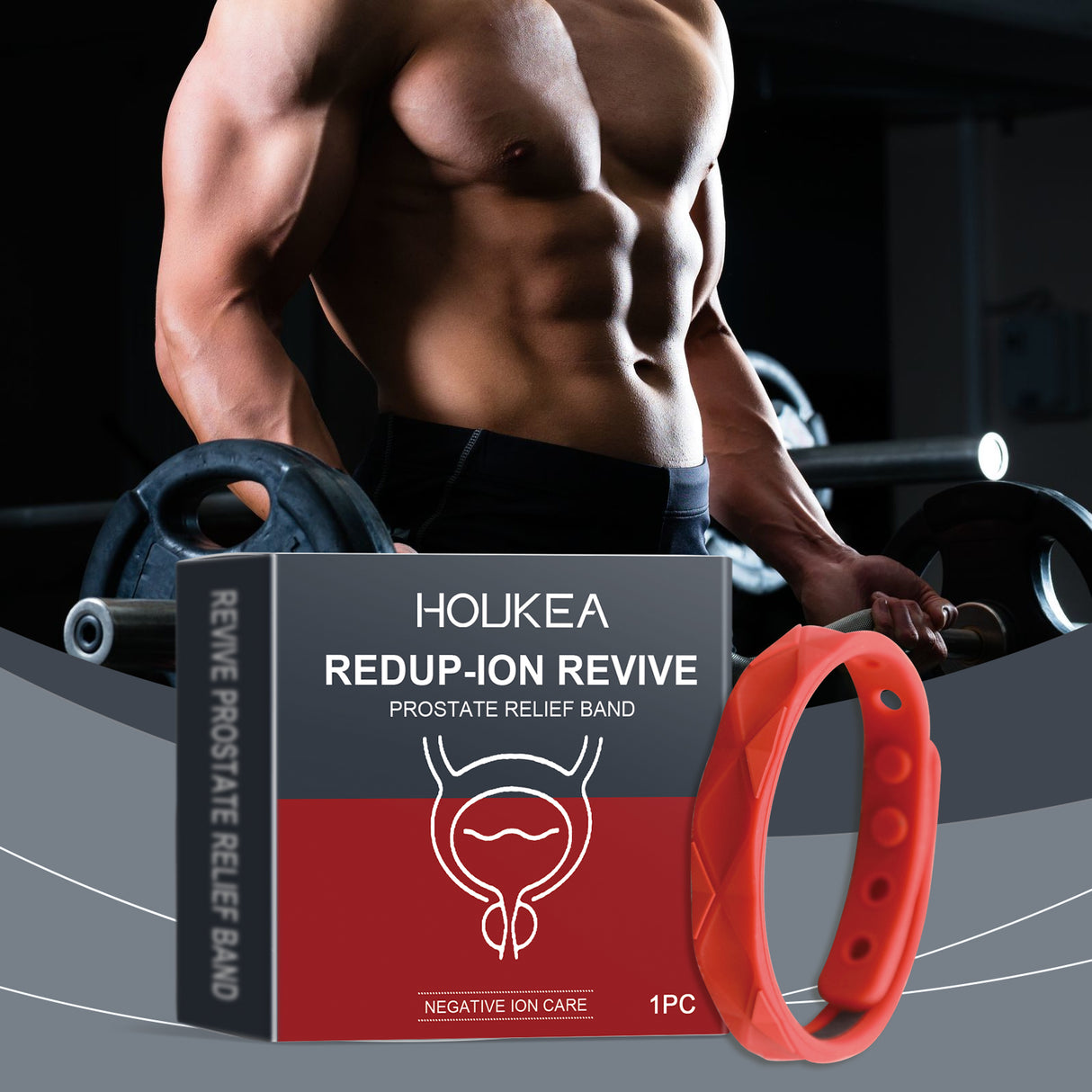 Pulsera de cuidado corporal para hombres que alivia las molestias.