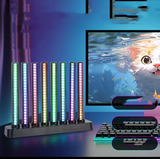 Striped RGB desktop ambient light, colorful ABS music rhythm e-sports bedroom desktop ambient light - V.I.P Digital Presence