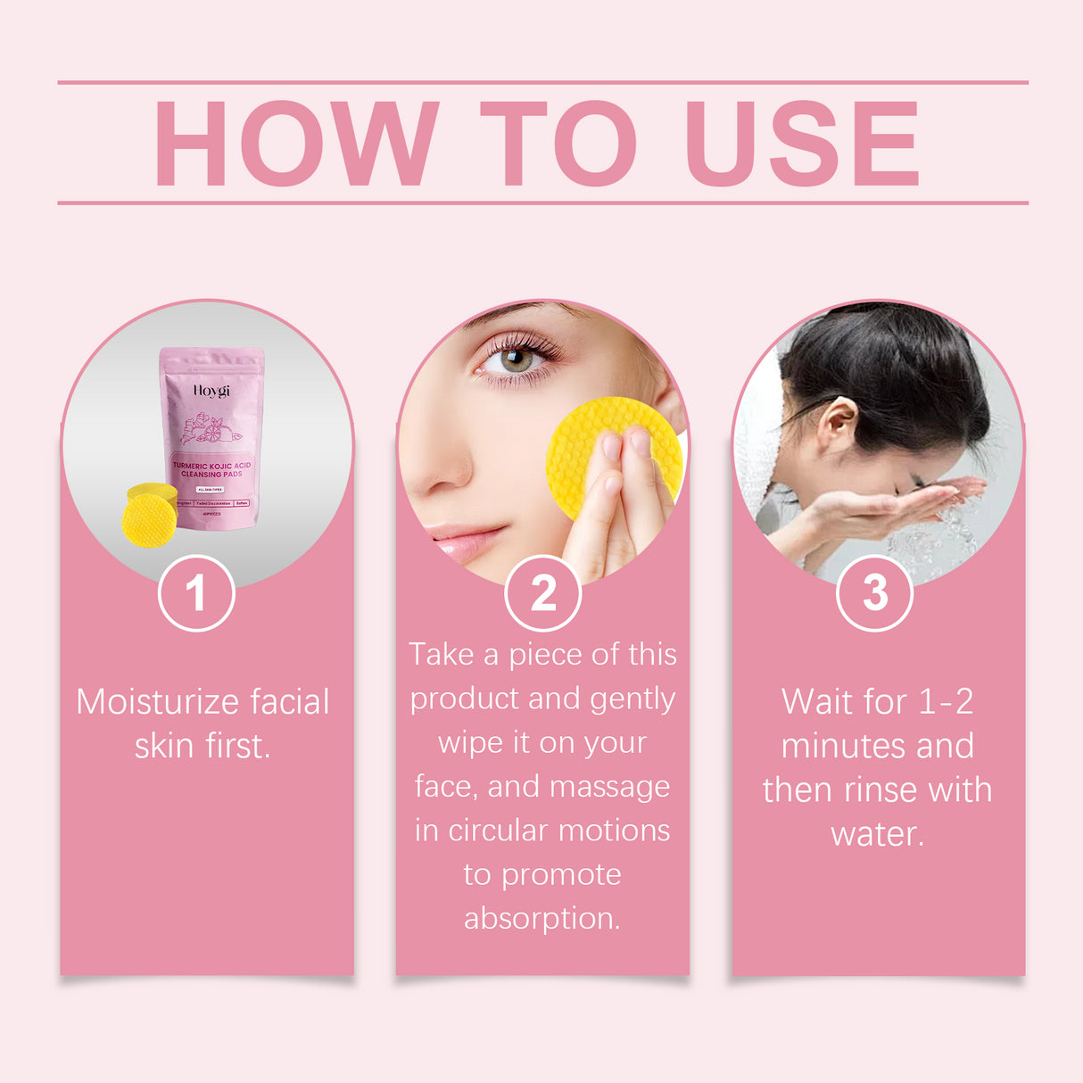 Turmeric Acid Cleansing Pad Gently Repair Skin, Brightening Pores And Hydrating Skin Care Pad - V.I.P Digital Presence