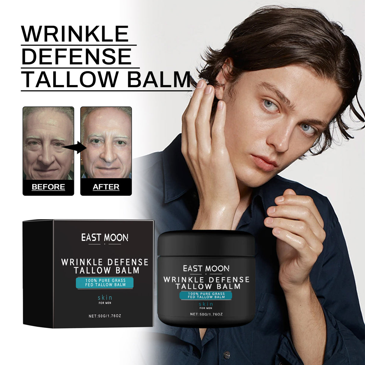 For Men Anti-Wrinkle Cream Lighten Fine Lines, Anti-Wrinkle Hydrating, Firming And Firming Skin Revitalizing Cream - V.I.P Digital Presence