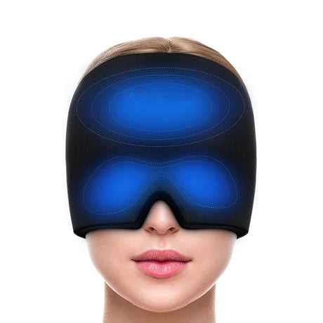 Migraine Relief Hat Ice Pack Headache Relief Gel Eye Mask Cold Therapy Migraine Face Mask Elastic Bag - V.I.P Digital Presence