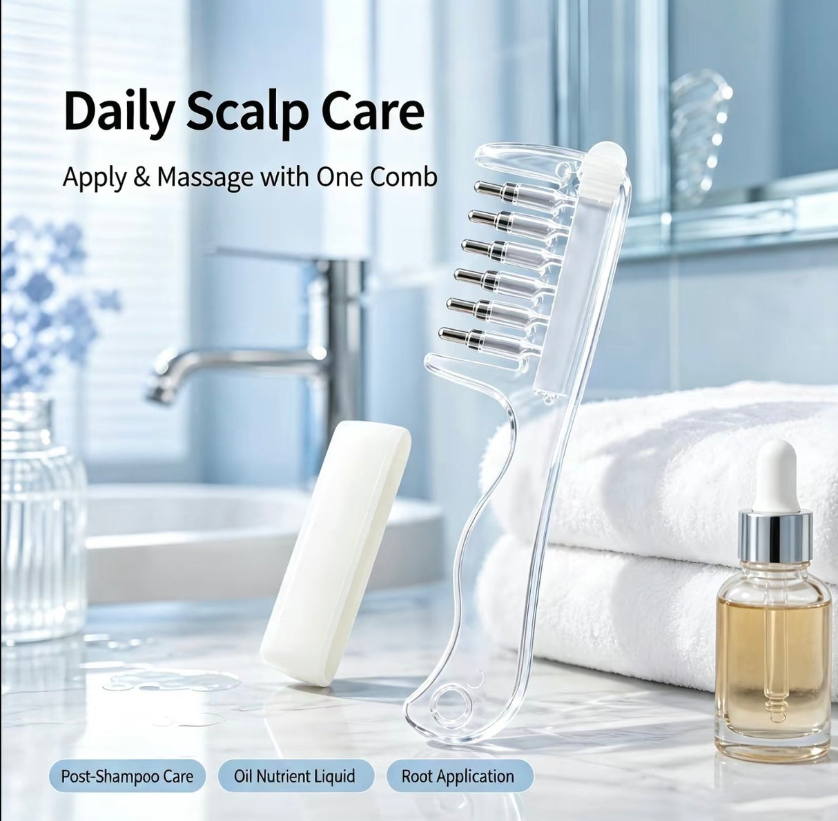 RootGlow Scalp Applicator Comb