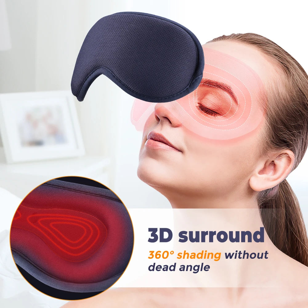 Electric Vibration Eye Massager Heated Eye Mask Wireless Relieve Eye Strain Dark Circles Dry Eye Fatigue Relief Sleeping Mask - V.I.P Digital Presence