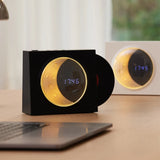 Creative Retro CD Design Bluetooth 3D Stereo Speaker Desktop Moon Lamp Clock Half Moon Starry Sky Atmosphere Night Light - V.I.P Digital Presence