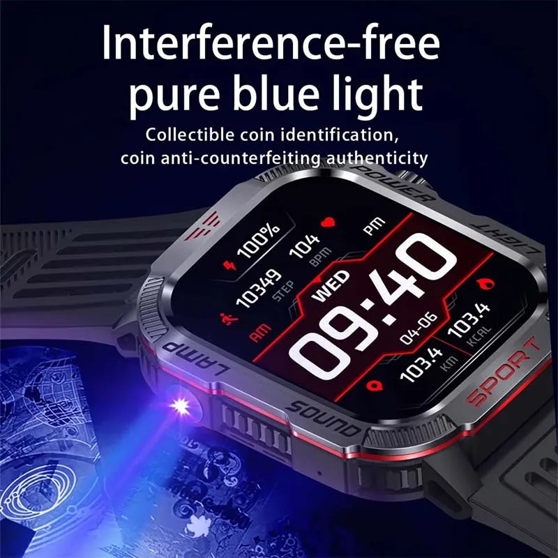GZYR 2.01" Screen Smart Watch Men Bluetooth Call 600 mAh Sports Waterproof Heart rate Blood Oxygen SmartWatch For Huawei Xiaomi - V.I.P Digital Presence
