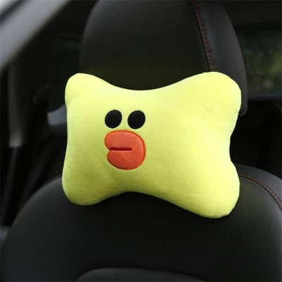 Cute Cartoon Car Headrest Pillow Brown Bear Car Neck Rest Support Automotive Interior Seat Cushion Car Accessories Car Styling - V.I.P Digital Presence