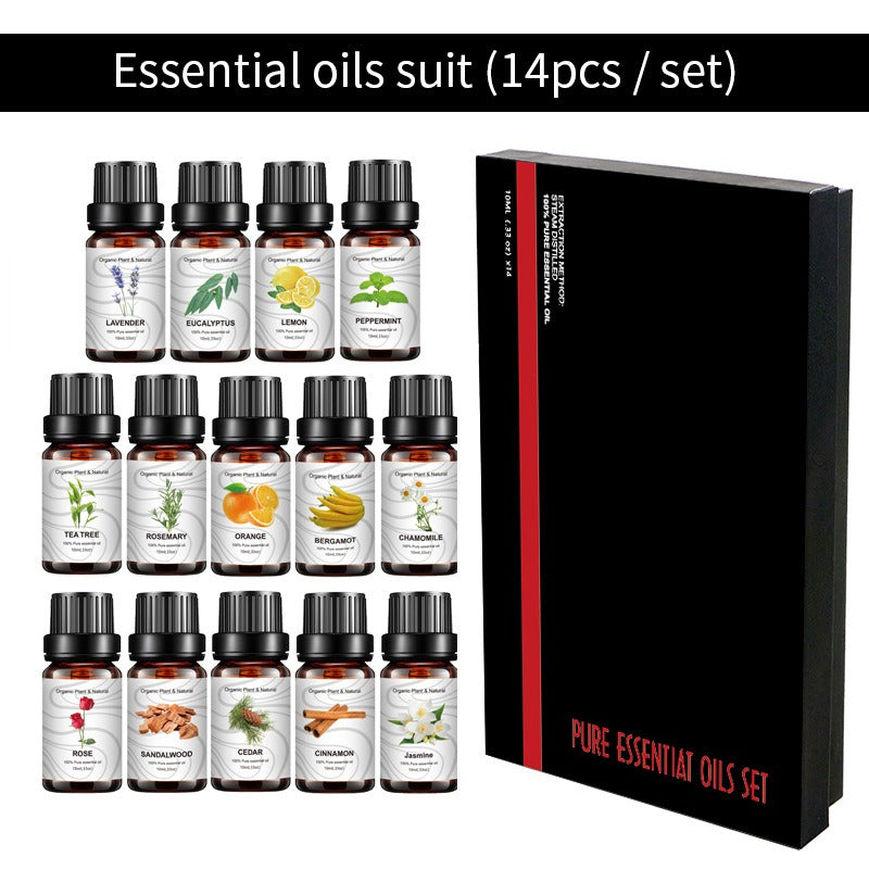14 Piece Cross border Unilateral Essential Oil Set Box Unisex 14 Pack Body Set 10ml - V.I.P Digital Presence
