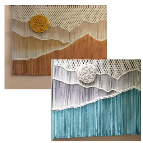 Hand dyed landscape tapestries decorative paintings woven pendants wall carpets - V.I.P Digital Presence