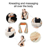 Electrical Shiatsu U Shape Massage Shawl Back Neck Shoulder Body Massager Device Infrared Heated Kneading Home Massage Shawl - V.I.P Digital Presence
