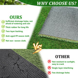 4FTX6FT outdoor artificial grass running blanket, thick and realistic fake grass roll with a pile height of 1.38 inches - V.I.P Digital Presence