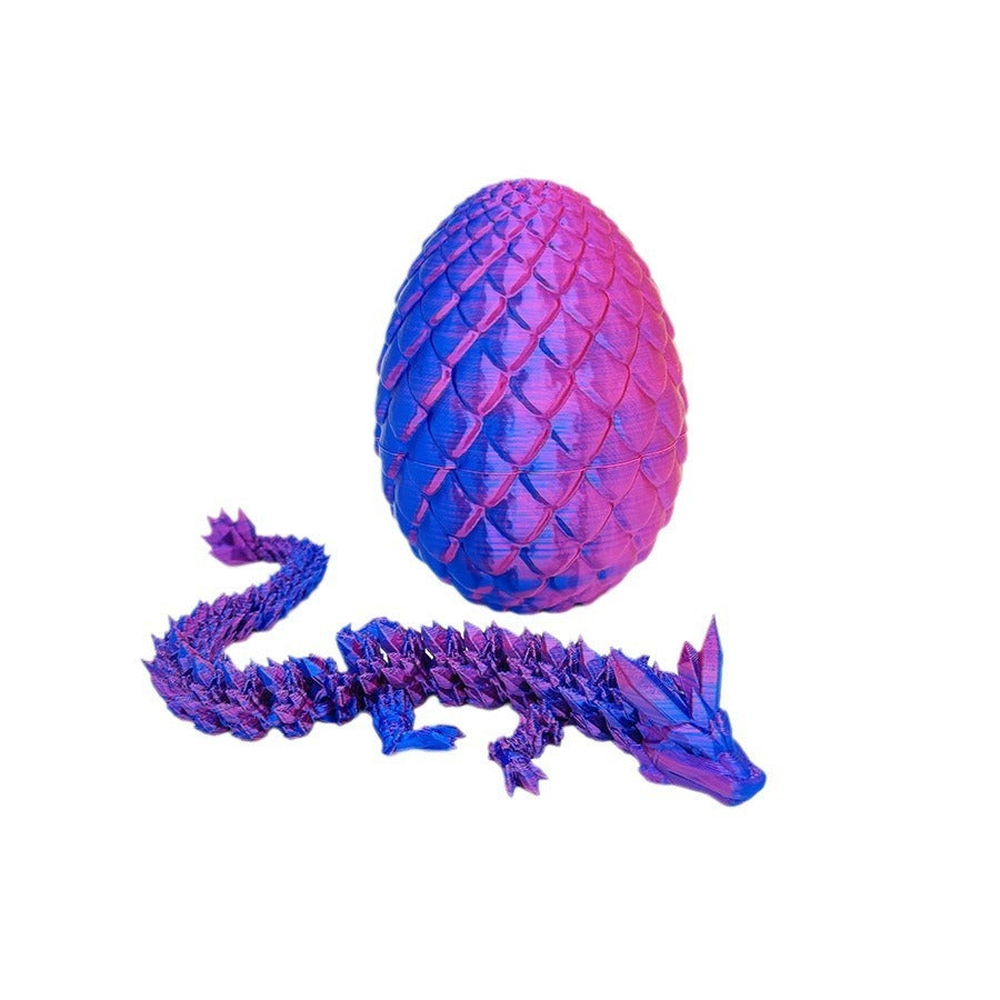 Dragon Egg 3D Printing Crystal Dragon Gem Dragon Egg Divine Dragon Storage Set Craft Gift Decoration Creative Toy Trendy Play