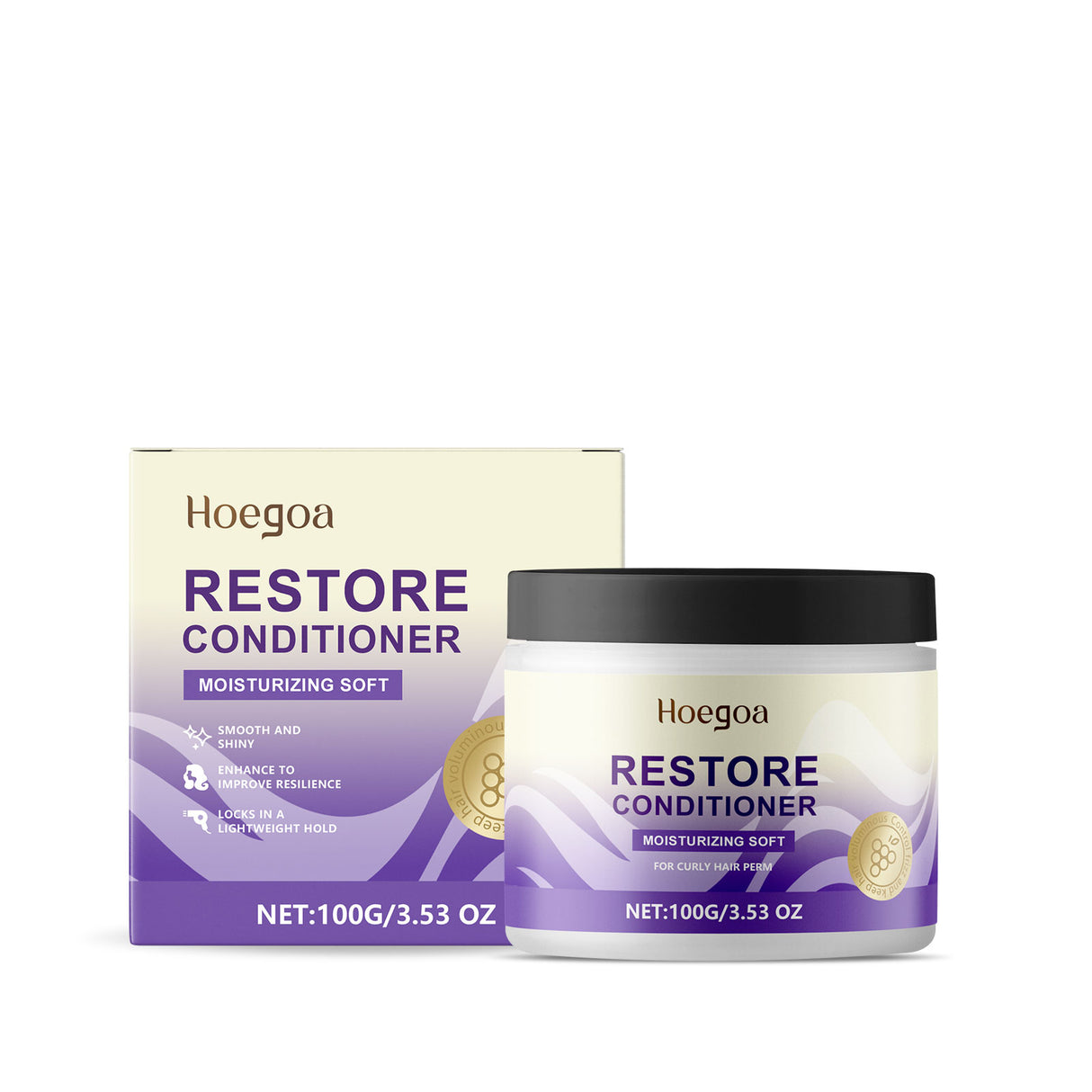 Leave-In Repair Curl Mask Nourishes Frizzy Hair For Natural Curls Repair Voluminous Shine Lasting Styling Cream - V.I.P Digital Presence