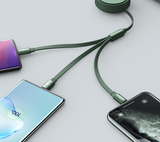 Neutral one to three data cable fast charging extension cable charging cable three in one data cable - V.I.P Digital Presence