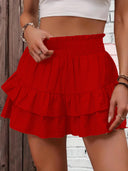 Smocked Layered Shorts - V.I.P Digital Presence